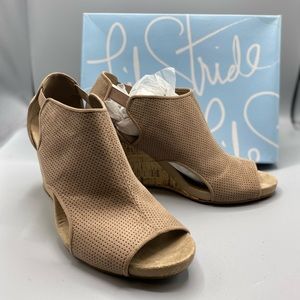 Slip on wedge heels